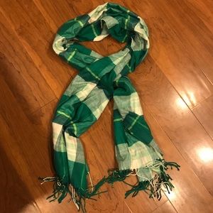 Green Plaid Old Navy Scarf